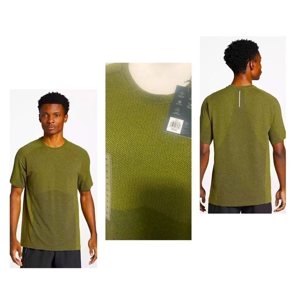 VRST Men's Circuit Seamless Short Sleeve Tee Size XL Bright Moss NWT